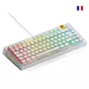 Glorious Gaming GMMK 3 HE 75% Prebuilt Wired White - FR, Wired, USB, Mechanical, AZERTY, RGB LED, White