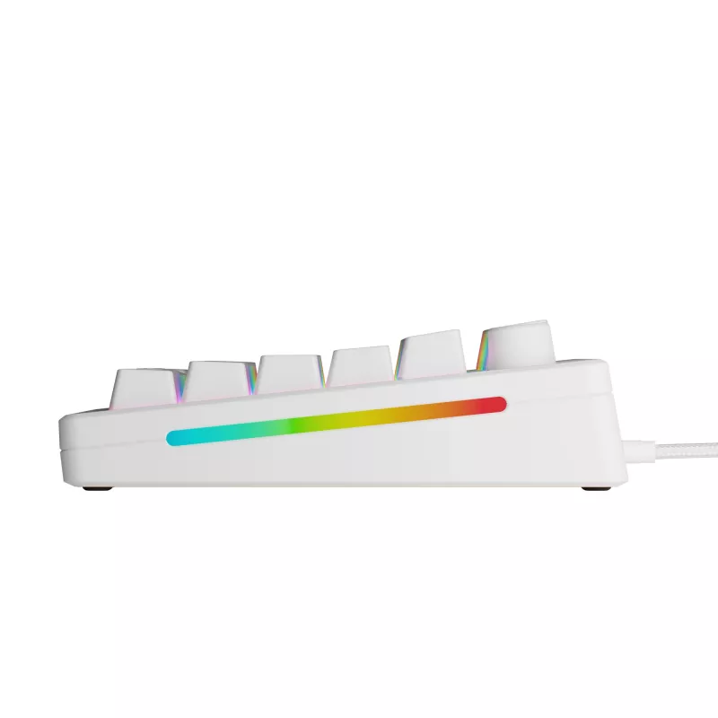 Glorious Gaming GMMK 3 HE 75% Prebuilt Wired White - FR, Wired, USB, Mechanical, AZERTY, RGB LED, White