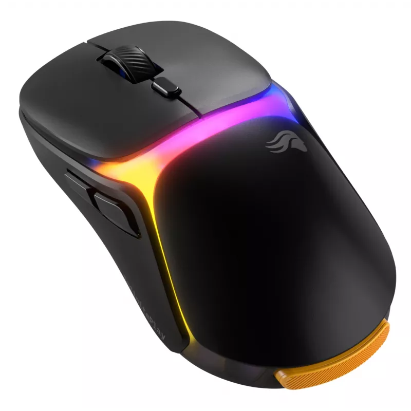 Glorious Gaming Model O3 Wireless Gaming Mouse - InfinitePlay Swappable Battery System, 8k Polling, 130M Click Optical Switches, Ultralight 66g, 30K DPI Optical Sensor, RGB - Black