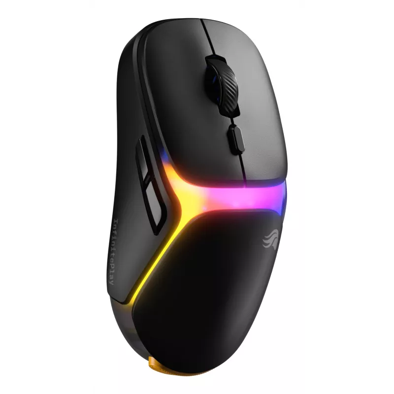 Glorious Gaming Model O3 Wireless Gaming Mouse - InfinitePlay Swappable Battery System, 8k Polling, 130M Click Optical Switches, Ultralight 66g, 30K DPI Optical Sensor, RGB - Black