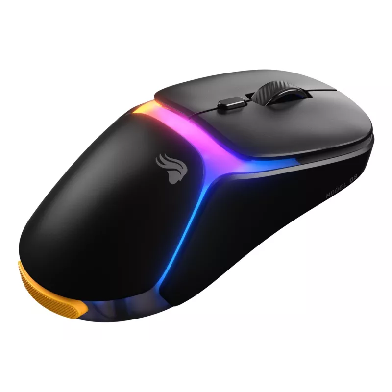Glorious Gaming Model O3 Wireless Gaming Mouse - InfinitePlay Swappable Battery System, 8k Polling, 130M Click Optical Switches, Ultralight 66g, 30K DPI Optical Sensor, RGB - Black
