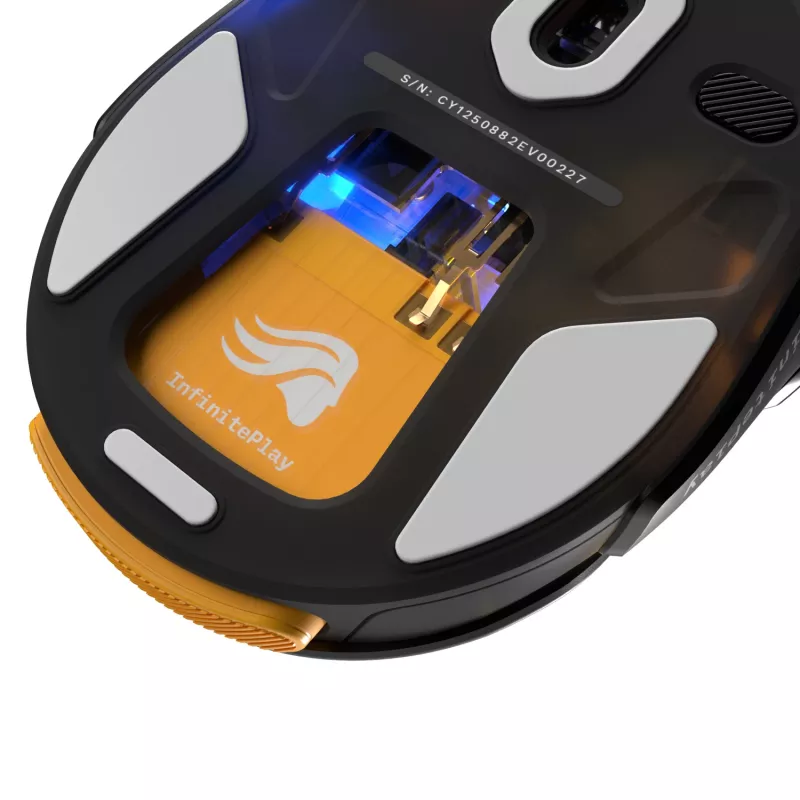 Glorious Gaming Model O3 Wireless Gaming Mouse - InfinitePlay Swappable Battery System, 8k Polling, 130M Click Optical Switches, Ultralight 66g, 30K DPI Optical Sensor, RGB - Black