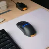 Glorious Gaming Model O3 Wireless Gaming Mouse - InfinitePlay Swappable Battery System, 8k Polling, 130M Click Optical Switches, Ultralight 66g, 30K DPI Optical Sensor, RGB - Black