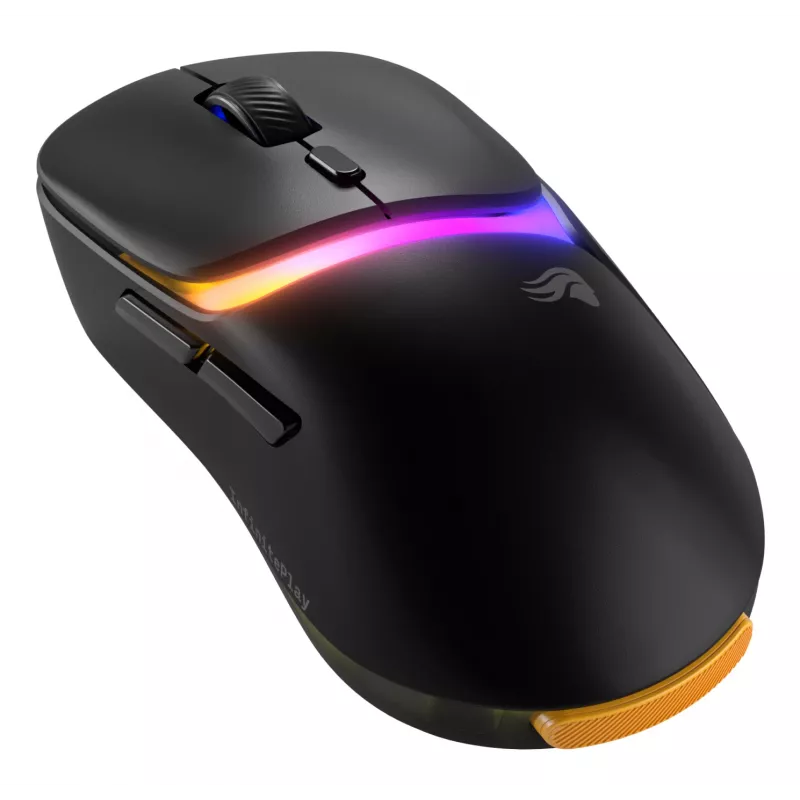 Glorious Gaming Model D3 Wireless Gaming Mouse - InfinitePlay Swappable Battery System, 8k Polling, 130M Click Optical Switches, Ultralight 69g, 30K DPI Optical Sensor, RGB - Black