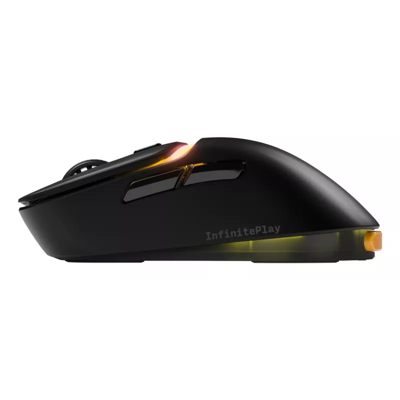 Glorious Gaming Model D3 Wireless Gaming Mouse - InfinitePlay Swappable Battery System, 8k Polling, 130M Click Optical Switches, Ultralight 69g, 30K DPI Optical Sensor, RGB - Black