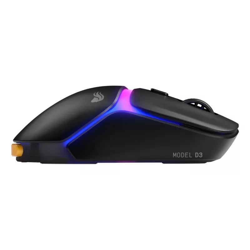 Glorious Gaming Model D3 Wireless Gaming Mouse - InfinitePlay Swappable Battery System, 8k Polling, 130M Click Optical Switches, Ultralight 69g, 30K DPI Optical Sensor, RGB - Black