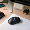 Glorious Gaming Model D3 Wireless Gaming Mouse - InfinitePlay Swappable Battery System, 8k Polling, 130M Click Optical Switches, Ultralight 69g, 30K DPI Optical Sensor, RGB - Black