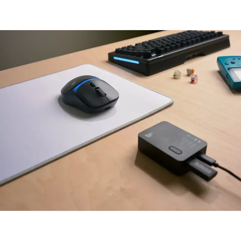 Glorious Gaming Model D3 Wireless Gaming Mouse - InfinitePlay Swappable Battery System, 8k Polling, 130M Click Optical Switches, Ultralight 69g, 30K DPI Optical Sensor, RGB - Black