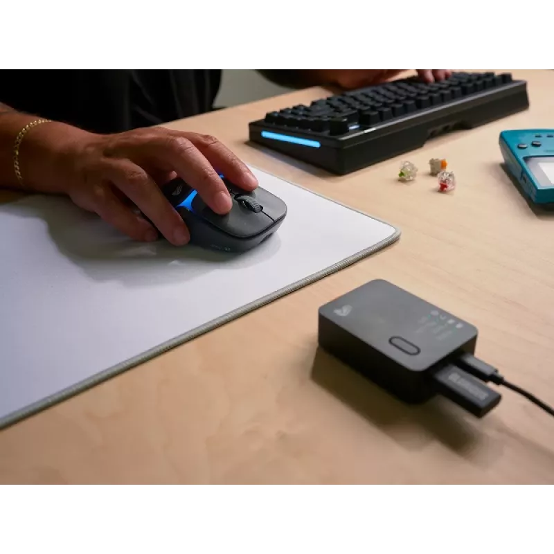 Glorious Gaming Model D3 Wireless Gaming Mouse - InfinitePlay Swappable Battery System, 8k Polling, 130M Click Optical Switches, Ultralight 69g, 30K DPI Optical Sensor, RGB - Black