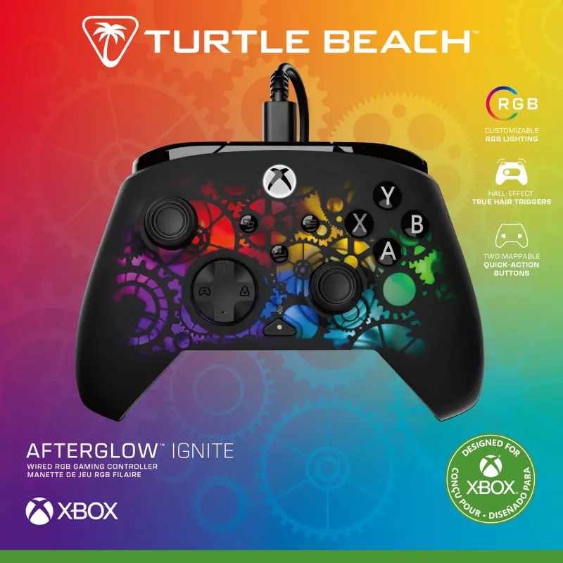Gamepad Turtle Beach Afterglow Ignite Wired RGB Controller Customizable RGB Remappable Buttons