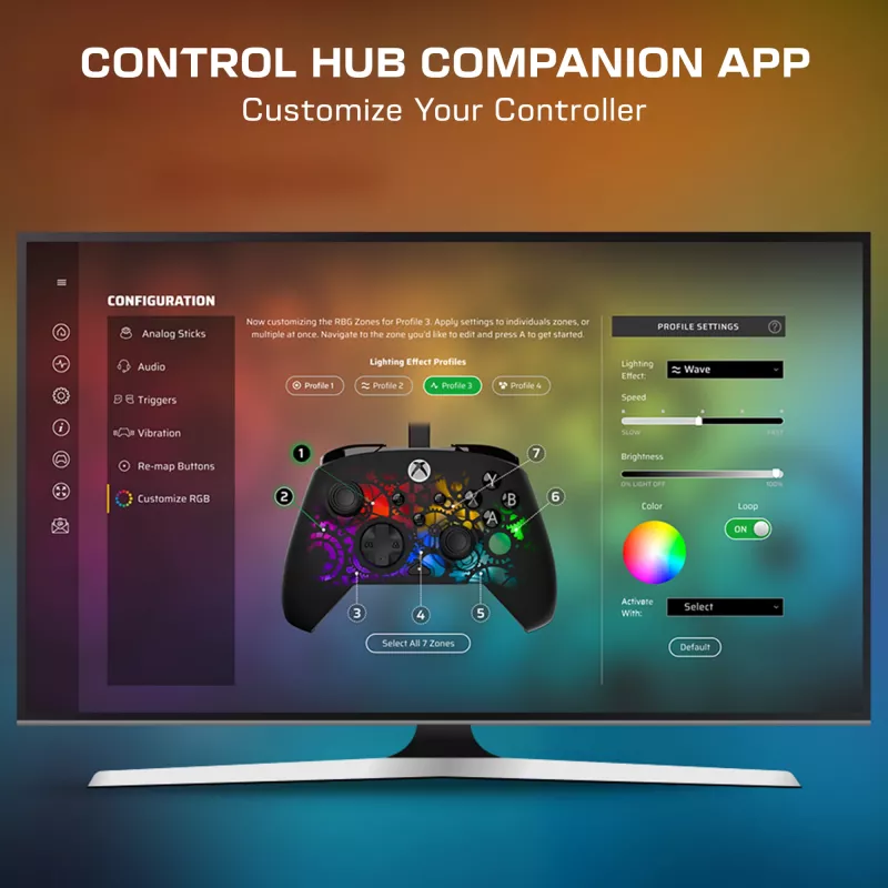 Gamepad Turtle Beach Afterglow Ignite Wired RGB Controller Customizable RGB Remappable Buttons