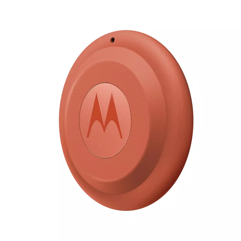 Finder Motorola moto tag 2 — universal tracker, orange, CR2032 battery, up to 14400 h, 7.4 g, Ø 31.9 mm, 8 mm