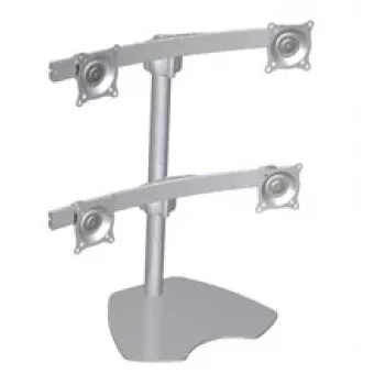 Chief Quad Monitor Table Stand Desk Silver