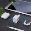 TooQ GAN USB-C/PD Wall Charger 30W, White, Indoor, AC, White