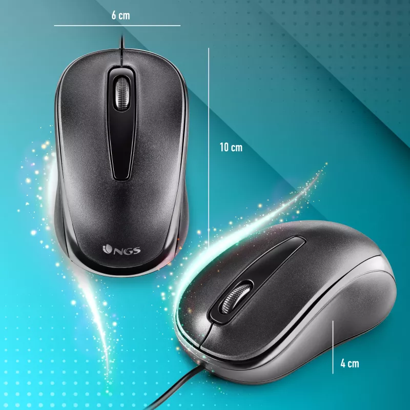 NGS EASY DELTA mouse Office Ambidextrous USB Type-A Optical 1200 DPI