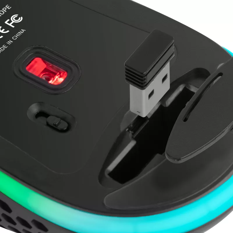 Mars Gaming MMW3, Wireless Gaming Mouse, RGB Flow, Ultralight 79g, 3200DPI, Black