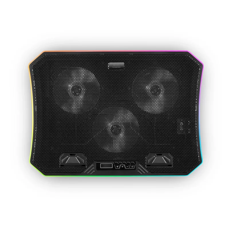 Mars Gaming MNBC6, Cooling Base + Stand XL 19'' ARGB, 3 Fans, Mobile Stand