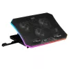 Mars Gaming MNBC6, Cooling Base + Stand XL 19'' ARGB, 3 Fans, Mobile Stand