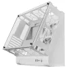 Mars Gaming MCB White PC Gaming ATX XL Case Custom Premium Edition Modular Dual Chamber Structure