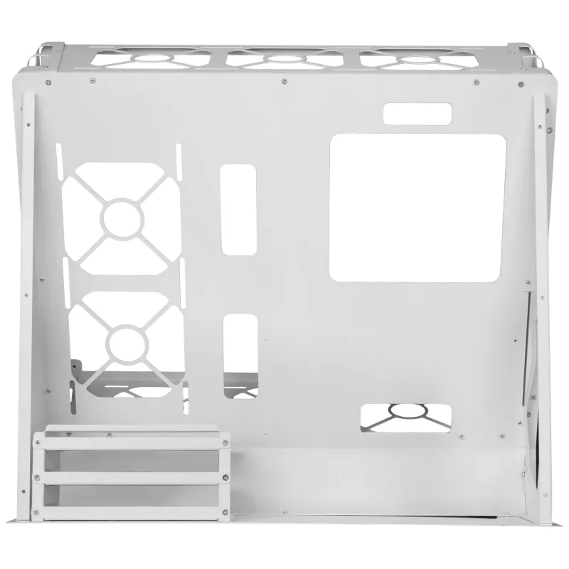 Mars Gaming MCB White PC Gaming ATX XL Case Custom Premium Edition Modular Dual Chamber Structure
