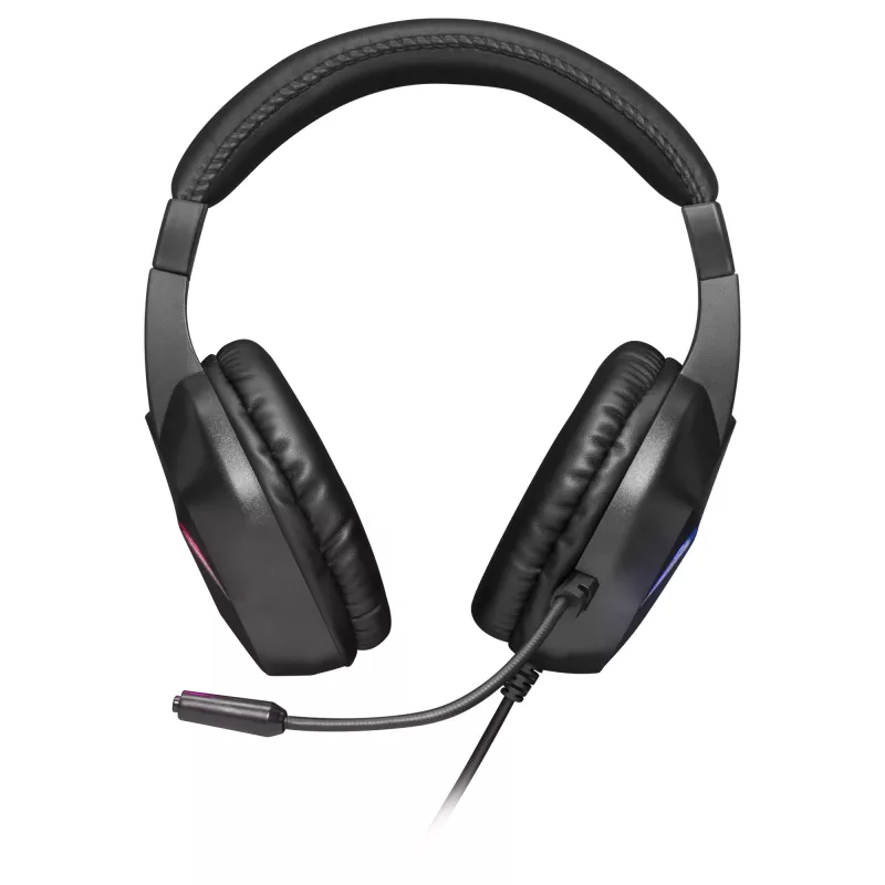 Mars Gaming MH122 Black, FRGB Over Ear Gaming Headset with Microphone, HiFi Sound, Sound Cancellation, Ultra Lightweight, PS4 PS5 Xbox Switch Tablet Windows Mac