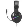 Mars Gaming MH122 Black, FRGB Over Ear Gaming Headset with Microphone, HiFi Sound, Sound Cancellation, Ultra Lightweight, PS4 PS5 Xbox Switch Tablet Windows Mac
