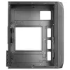 Mars Gaming MC-S2 Black Compact Micro-ATX Gaming PC Case 2 FRGB Rainbow Fans with Front Grille Full Side Window