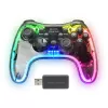 Mars Gaming MGP-24 Wireless Gamepad 2.4GPRO Neon RGB Dual Haptic Vibration Analog Joysticks Controller for PC PS3 PS4 XBOX360 Raspberry Pi Mac Android