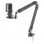 Mars Gaming MMIC-XT, Professional High Definition 192Khz 24-bit Studio Microphone, Omnidirectional Arm, Anti Shock Mount, Pop Filter Metal Mesh, Black