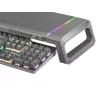 Mars Gaming MGS-ONE Black Chroma RGB Monitor Stand Adjustable Size Smartphone and Tablet Stand Front USB 2.0