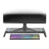Mars Gaming MGS-ONE Black Chroma RGB Monitor Stand Adjustable Size Smartphone and Tablet Stand Front USB 2.0