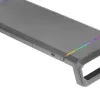 Mars Gaming MGS-ONE Black Chroma RGB Monitor Stand Adjustable Size Smartphone and Tablet Stand Front USB 2.0