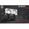 Mars Gaming MF-NCLX2W Computer case Fan 12 cm White 2 pc(s)