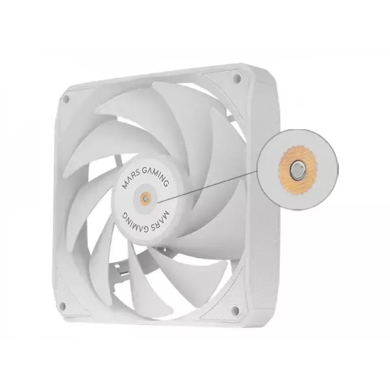 Mars Gaming MF-NCLX2W Computer case Fan 12 cm White 2 pc(s)
