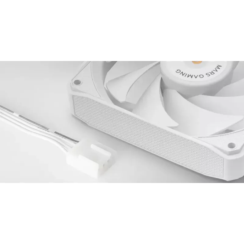 Mars Gaming MF-NCLX2W Computer case Fan 12 cm White 2 pc(s)