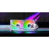 Mars Gaming ML-VISION240W AIO Liquid CPU Cooler, 240 mm, RGB, White