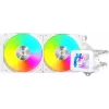 Mars Gaming ML-VISION240W AIO Liquid CPU Cooler, 240 mm, RGB, White