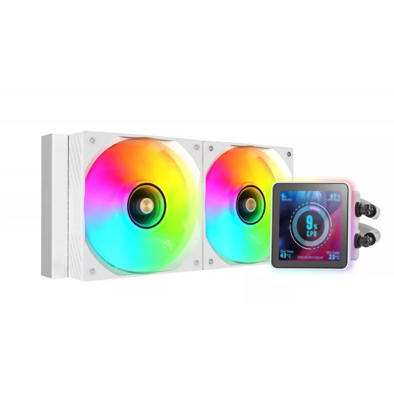 Mars Gaming ML-VISIONPRO240W Processor All-in-one liquid cooler 12 cm White 1 pc(s)