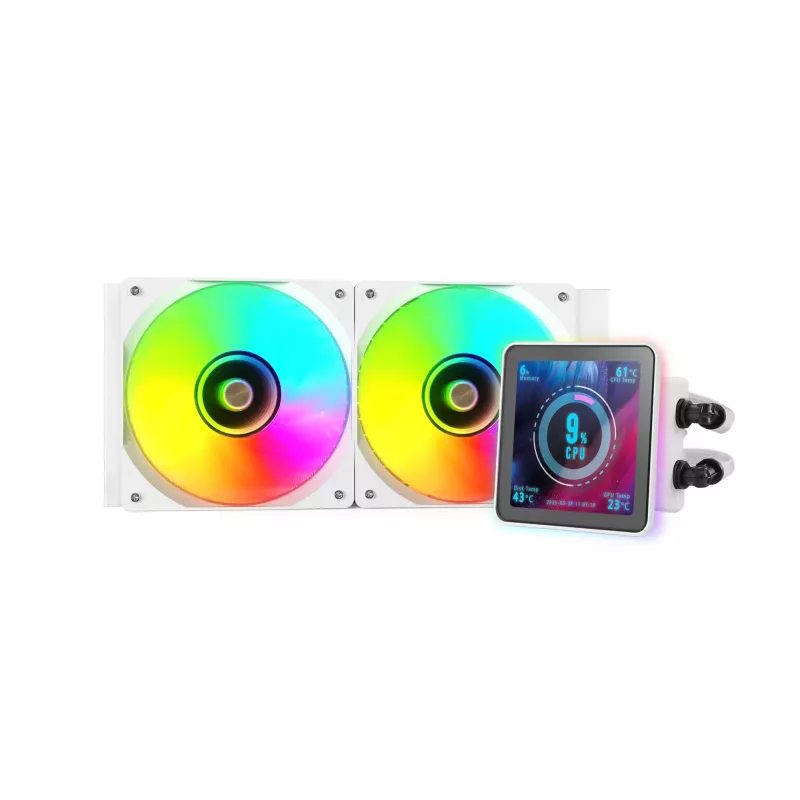 Mars Gaming ML-VISIONPRO240W Processor All-in-one liquid cooler 12 cm White 1 pc(s)