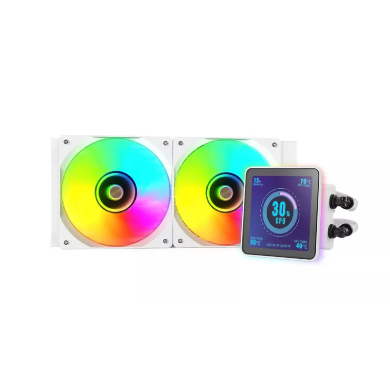 Mars Gaming ML-VISIONPRO240W Processor All-in-one liquid cooler 12 cm White 1 pc(s)