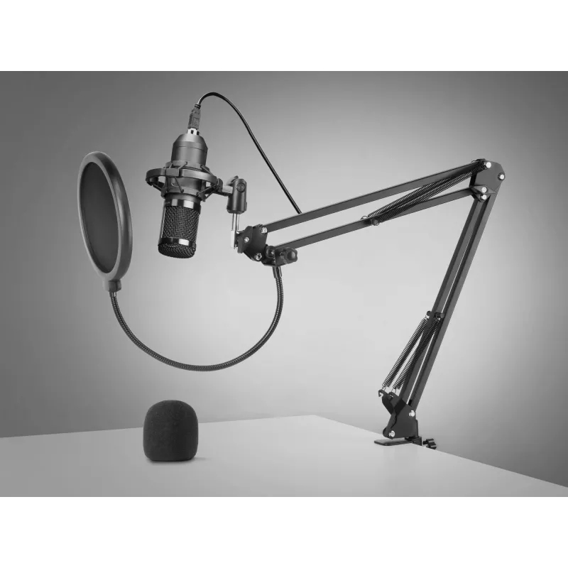 Mars Gaming Ultra-high Definition Microphone for Streamings Black