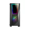 Mars Gaming MC777, ATX Computer Case, ARGB Lighting, Black, PC, Black, ATX, micro ATX, Mini-ITX, Blue, Green, Red, 15.8 cm, 31.8 cm