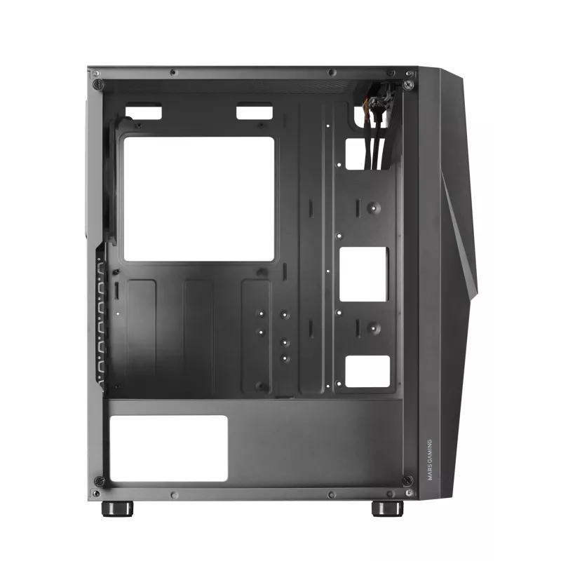 Mars Gaming MC777, ATX Computer Case, ARGB Lighting, Black, PC, Black, ATX, micro ATX, Mini-ITX, Blue, Green, Red, 15.8 cm, 31.8 cm