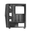 Mars Gaming MC777, ATX Computer Case, ARGB Lighting, Black, PC, Black, ATX, micro ATX, Mini-ITX, Blue, Green, Red, 15.8 cm, 31.8 cm
