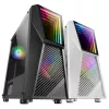 Mars Gaming MC777, ATX Computer Case, ARGB Lighting, Black, PC, Black, ATX, micro ATX, Mini-ITX, Blue, Green, Red, 15.8 cm, 31.8 cm