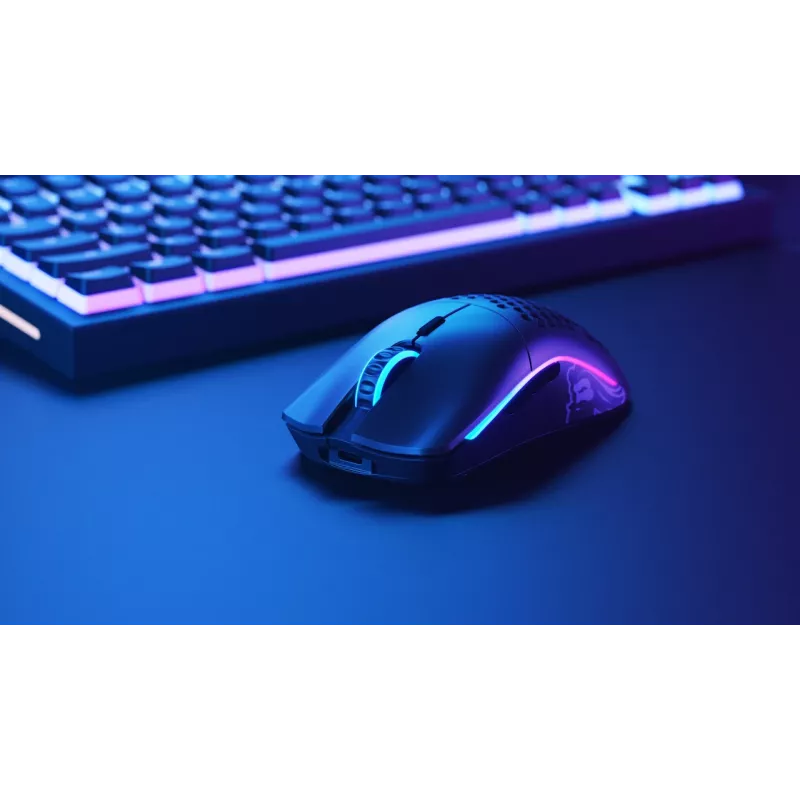Glorious Gaming Glorious Model O Wireless - Matte Black, Right-hand, Optical, RF Wireless, 19000 DPI, 1 ms, Black