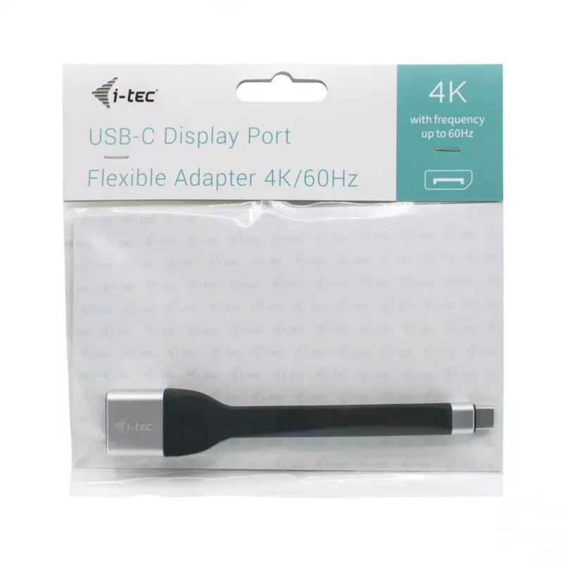 ITEC USB-C to DisplayPort adapter i-tec USB-C Flat DP Adapter 4K/60 Hz, 0.11 m cable, black