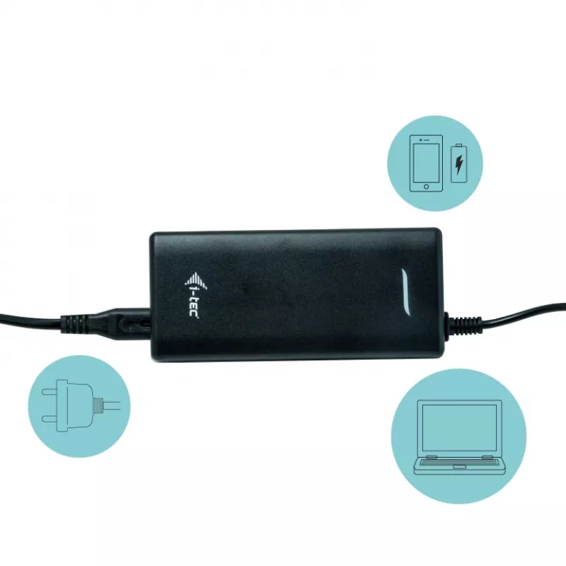 i-tec Metal USB4 Docking station Dual 4K HDMI DP with Power Delivery 80 W + Universal Charger 100 W
