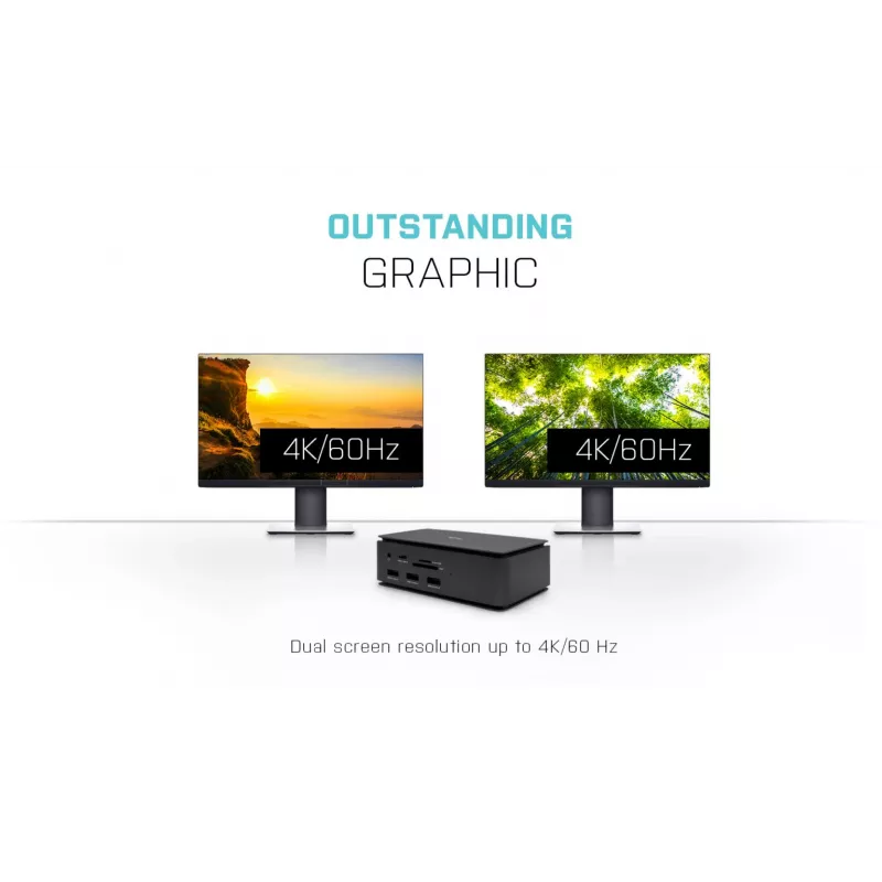 i-tec Metal USB4 Docking station Dual 4K HDMI DP with Power Delivery 80 W + Universal Charger 100 W