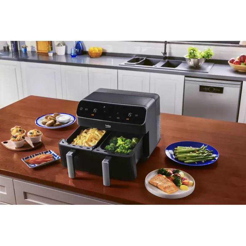 Hot air fryer Beko FRL5388B ExpertFry 8.5L 2400W Black Touch Control